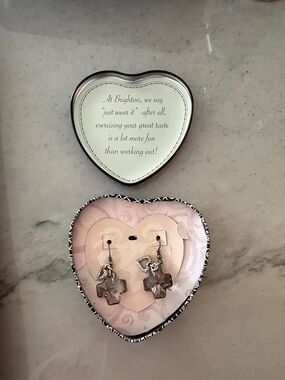 Brighton Karma Cross Crystal Earrings